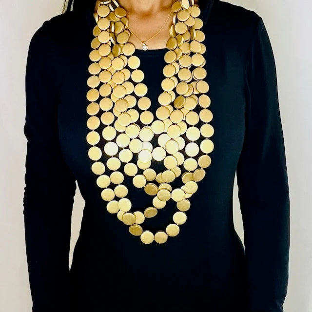 Wooden Necklace | 6 Strands