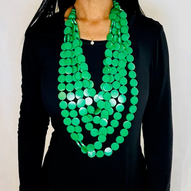 Wooden Necklace | 6 Strands