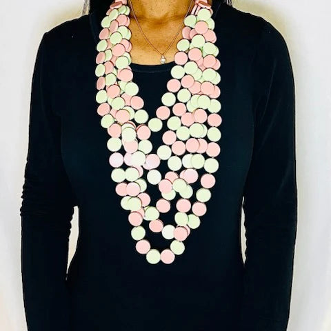 Wooden Necklace | 6 Strands