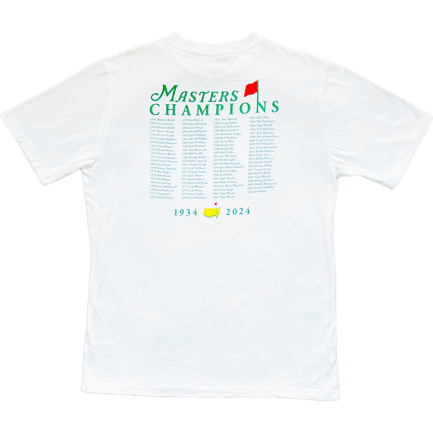 Masters Tournament | 1934 - 2024 Champions T-Shirt [White]