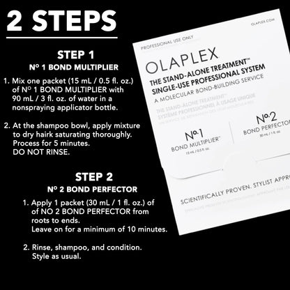 Olaplex | No 1 Bond Multiplier + No 2 Bond Perfector Stand Alone Professional Hair Treatment