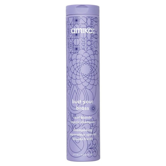 amika: | bust your brass cool blonde repair shampoo [9.2 oz]