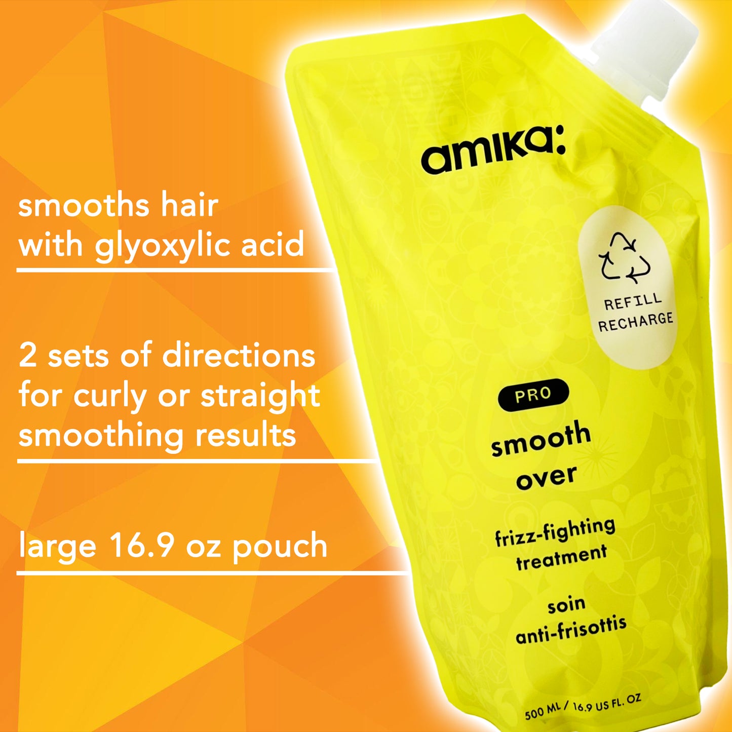 amika: | pro smooth over frizz-fighting treatment [16.9 oz]