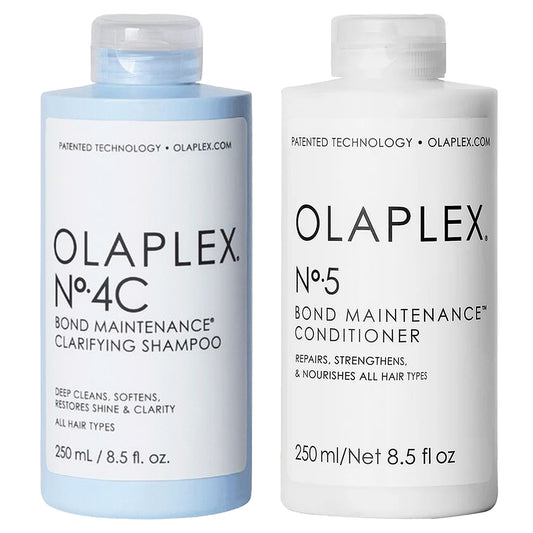 Olaplex | No 4C Bond Maintenance Clarifying Shampoo + No 5 Bond Maintenance Conditioner Duo [8.5 oz]