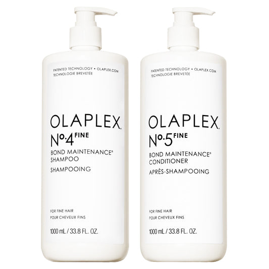 Olaplex | No 4 FINE Bond Maintenance Shampoo + No 5 FINE Bond Maintenance Conditioner [33.8 oz]