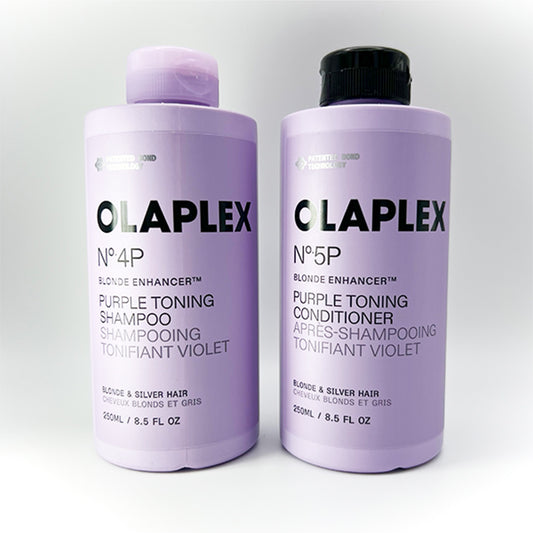 Olaplex | No 4P Blonde Enhancer Toning Shampoo + No 5P Blonde Enhancer Toning Conditioner Duo [8.5 oz]
