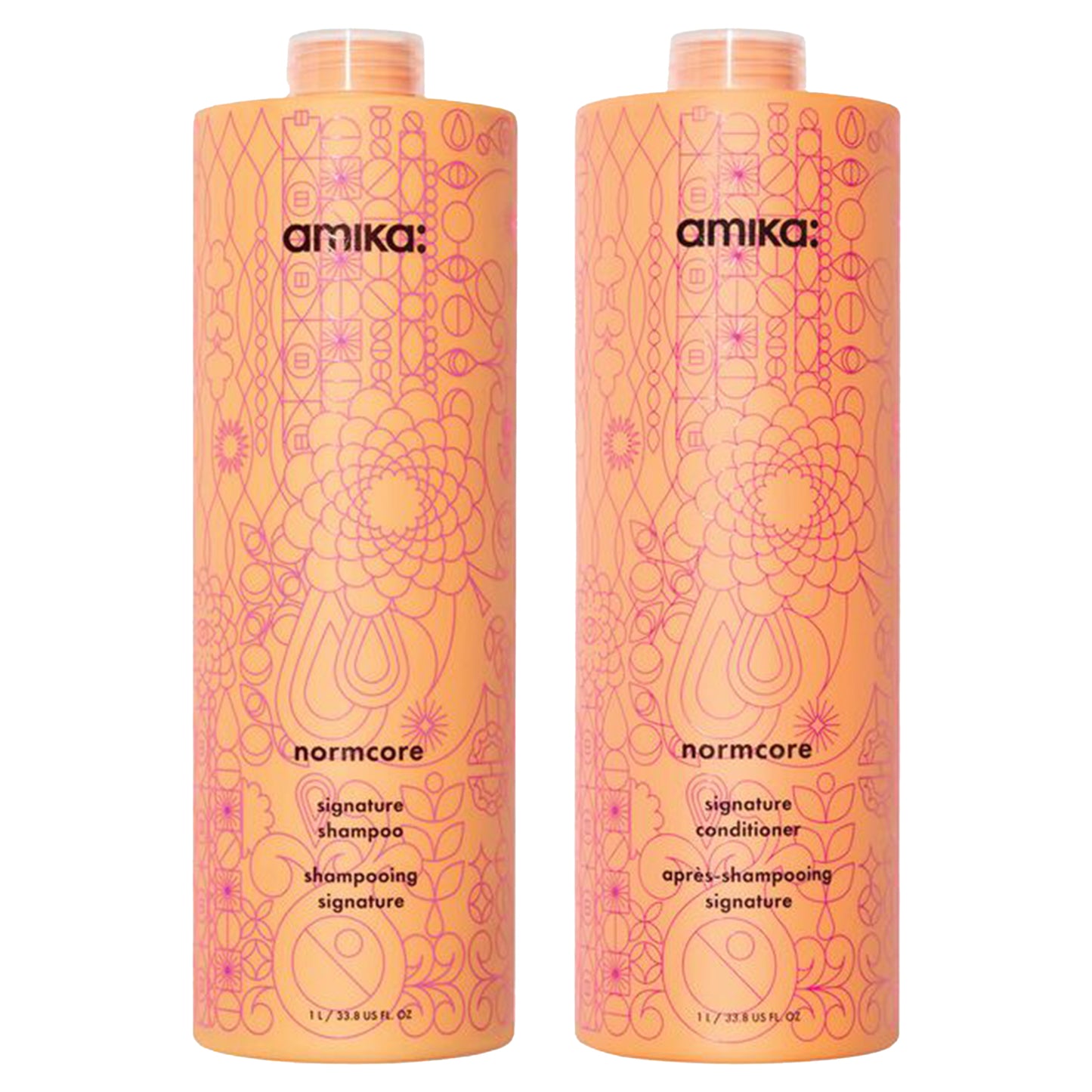 amika: | normcore signature shampoo + conditioner duo [33.8 oz]