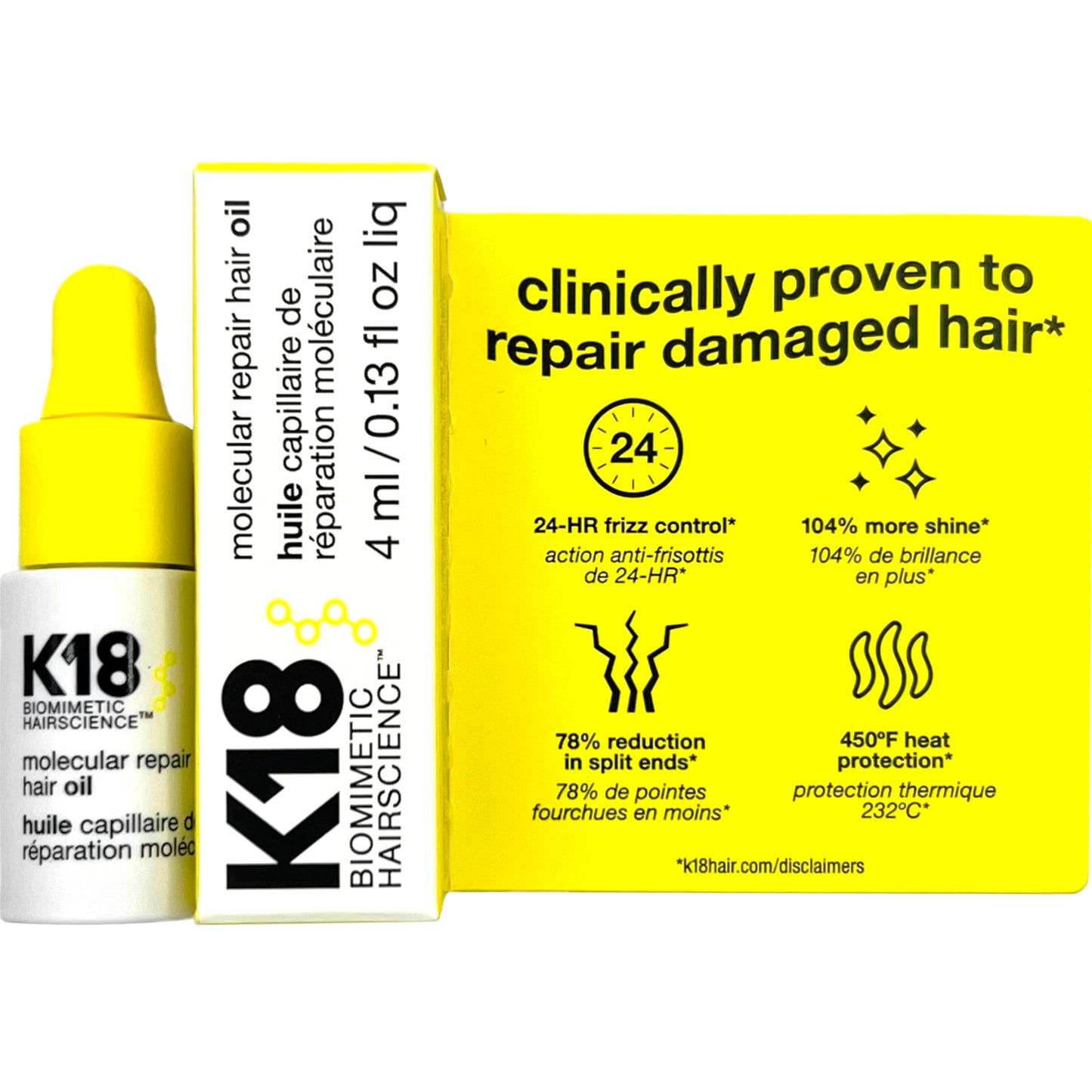 K18 | molecular repair hair oil [0.13 oz]