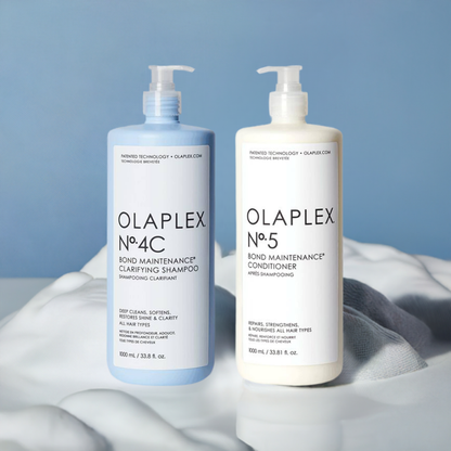 Olaplex | No 4C Bond Maintenance Clarifying Shampoo + No 5 Bond Maintenance Conditioner Duo [33.8 oz]