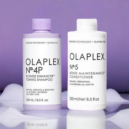 Olaplex | No 4P Blonde Enhancer Toning Shampoo + No 5 Bond Maintenance Conditioner Duo [8.5 oz]
