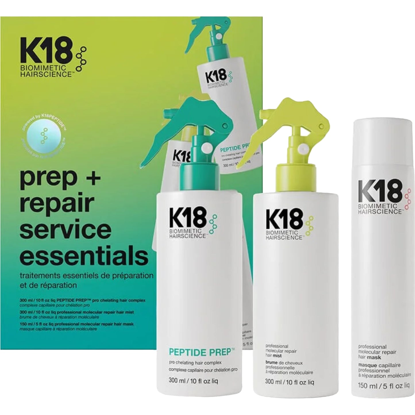 K18 | prep + repair service essentials