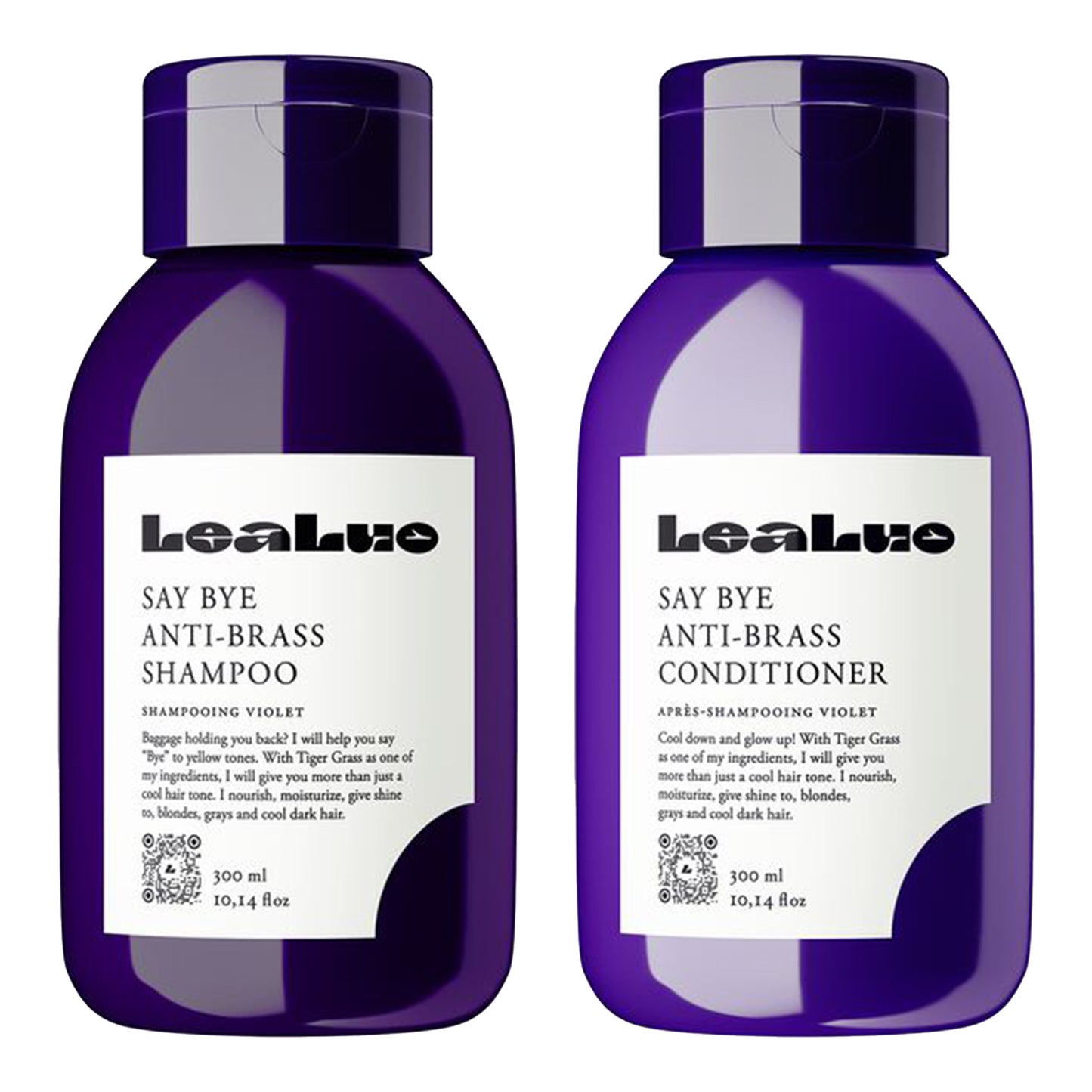 LeaLuo | Say Bye Anti-Brass Shampoo + Conditioner Duo [10.14 oz]