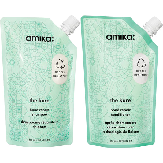 amika: | the kure bond repair shampoo + conditioner duo [16.9 oz]