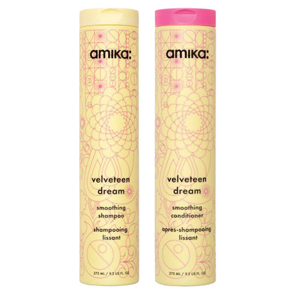 amika: | velveteen dream smoothing shampoo + conditioner duo [9.2 oz]