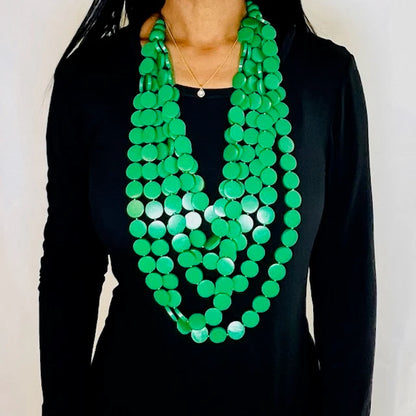 Wooden Necklace | 6 Strands