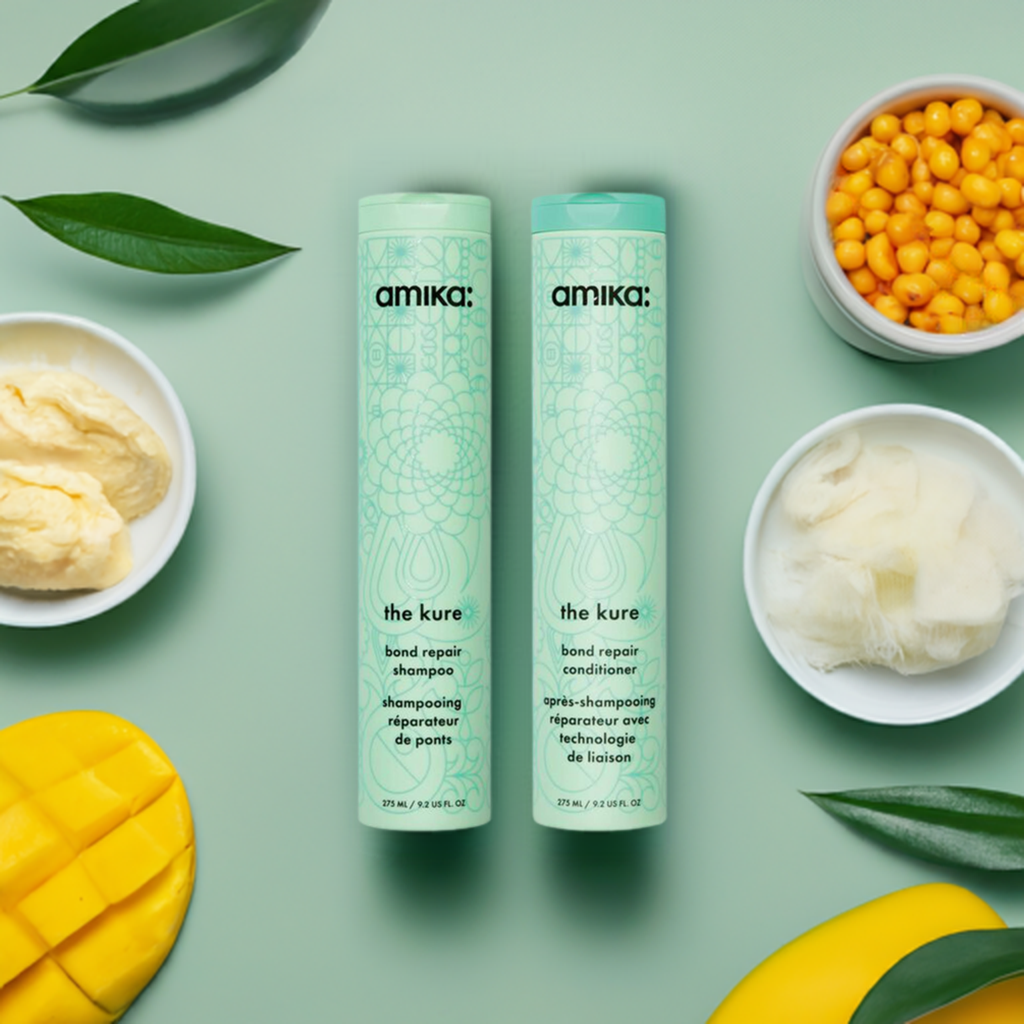 amika: | the kure bond repair shampoo + conditioner duo [9.2 oz]
