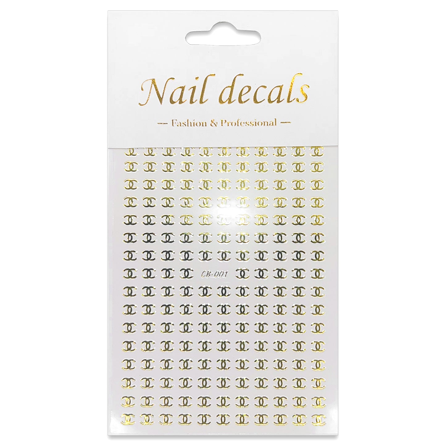 Luxury Designer Nail Decals - Designer Inspired 1 [Gold 001]