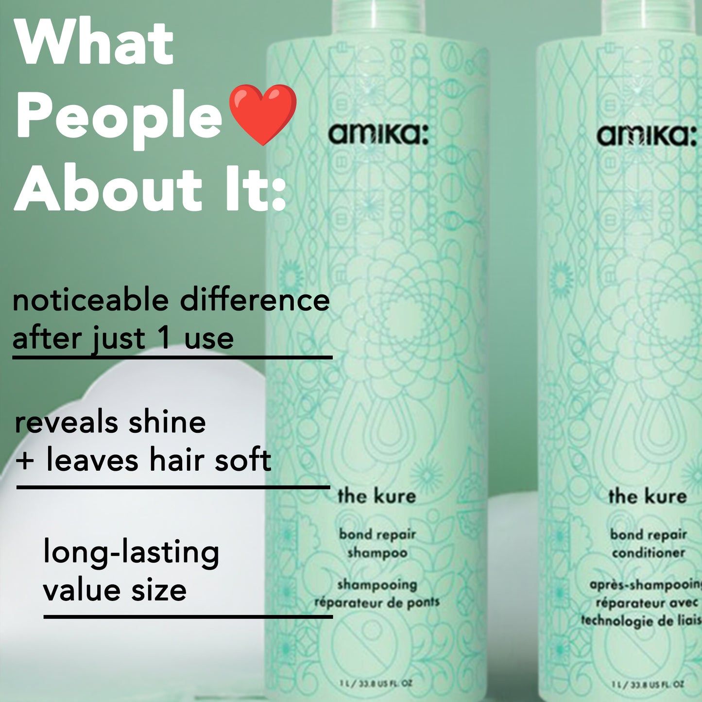 amika: | the kure bond repair conditioner [33.8 oz]