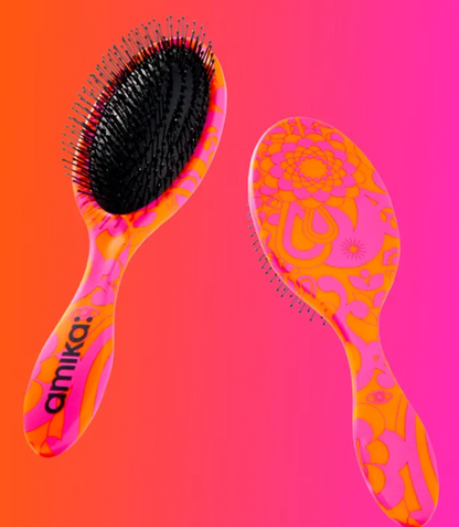 amika: | detangling brush signature print