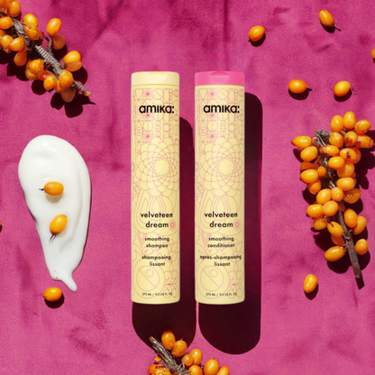 amika: | velveteen dream smoothing shampoo + conditioner duo [9.2 oz]