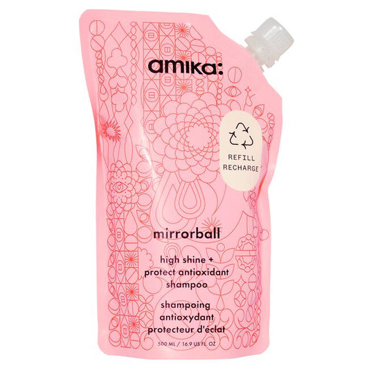 amika: | mirrorball high shine + protect antioxidant shampoo [16.9 oz]