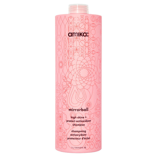 amika: | mirrorball high shine + protect antioxidant shampoo [33.8 oz]