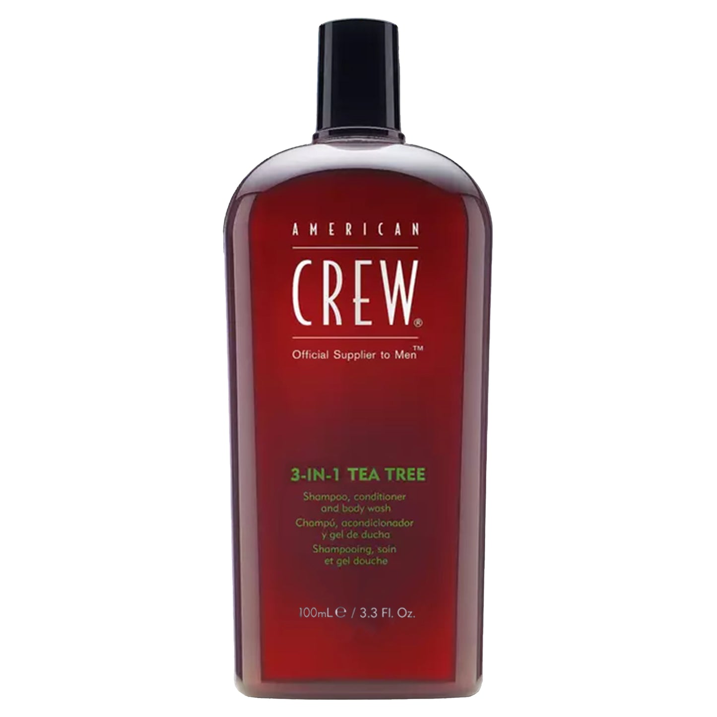 American Crew | 3-in-1 Tea Tree Shampoo + Conditioner + Body Wash [3.3 oz]