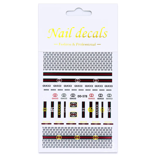 Luxury Designer Nail Decals - Designer Inspired 3 [578]