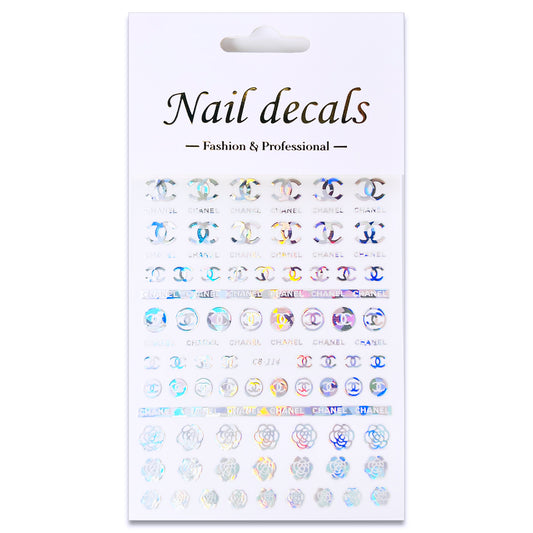 Luxury Designer Nail Decals - Designer Inspired 1 [Iridescent 114]