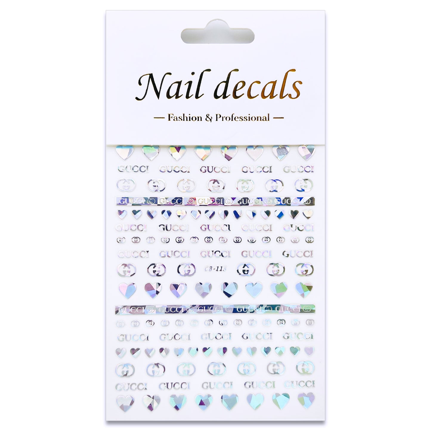 Luxury Designer Nail Decals - Designer Inspired 3 [Iridescent 115]