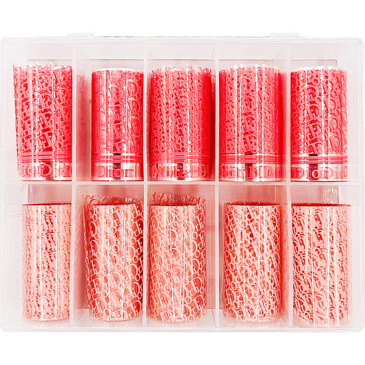 Luxury Designer Nail Foil - Designer Inspired 2 [Pink]