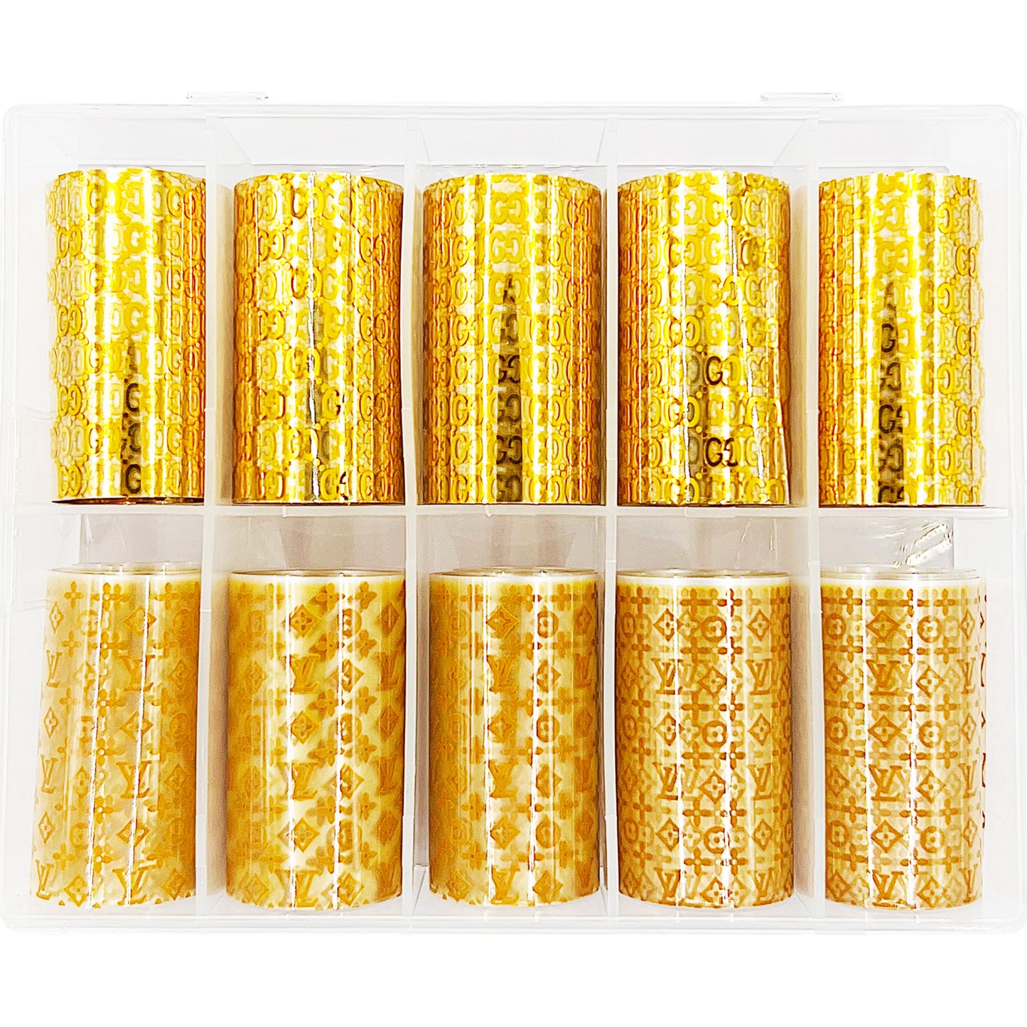 Luxury Designer Nail Foil - Designer Inspired Duo [Gold + Copper]