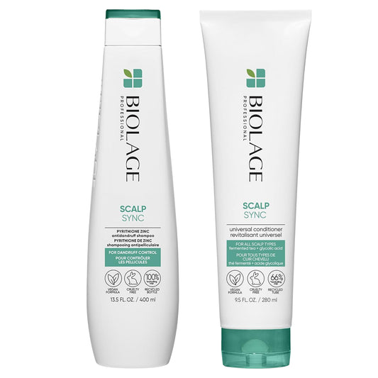 Biolage | Scalp Sync Antidandruff Shampoo [13.5 oz] + Universal Conditioner [9.5 oz]