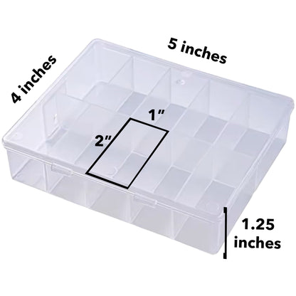 Flip-Top 10 Compartment Storage Container