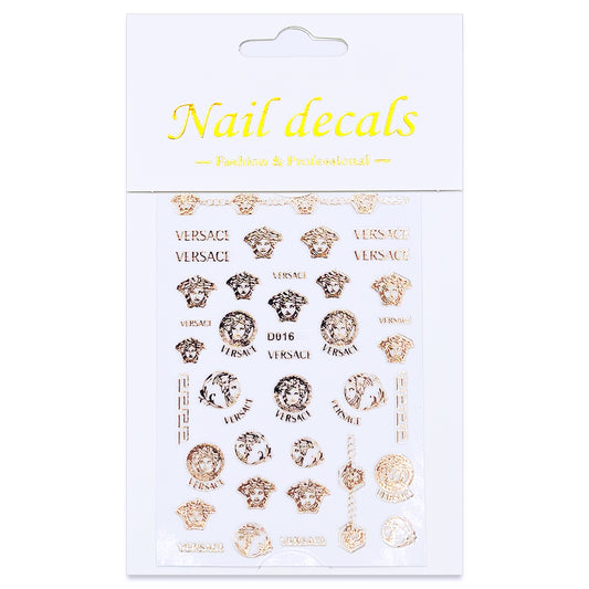 Luxury Designer Nail Decals - Designer Inspired 4 [Copper 16]